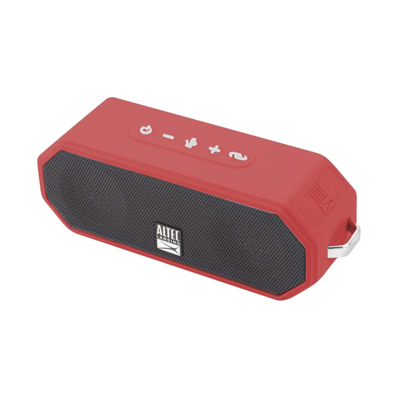Altec Lansing LifeJacket H2O 4 - Waterproof Bluetooth Speaker, Durable & Portable Speaker with Voice Assistant, 10 Hour Battery Life & 100 Foot Range, True Red - Image 4